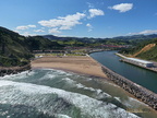 Aerial view Orio beach. Gipuzkoa, Basque Country, Spain