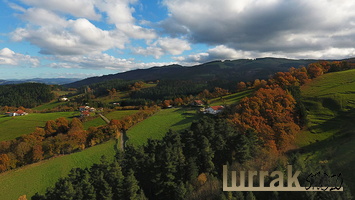 Vista Aérea del valle del Goierri. Segura, Euskadi