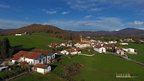 Aerial view of Ulzama valley, Alkotz, Navarre, Spain