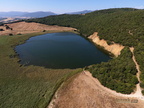  From the Air. Caicedo Yuso Lake, Arreo. Basque Country, Spain