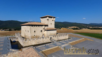 Aerial View Varona´s Palace. Villanañe, Basque Country