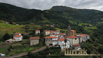 Aerial View Regil and Ernio Mount Gipuzkoa,Basque Country