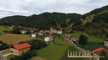 Aerial View Albiztur Gipuzkoa,Basque Country