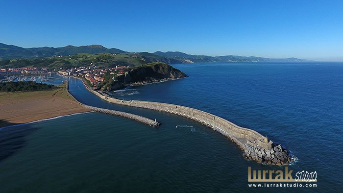 Fotografía aérea con drone en Zumaia Gipuzkoa